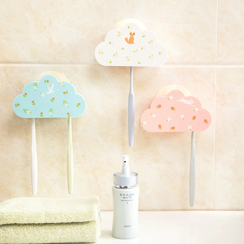 Buy Cloud Shaped Toothbrush Holder with Cover Plastic