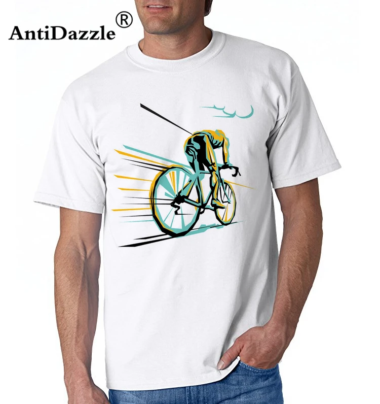 Antidazzle Cycle Revolution Мужская футболка cycle Muscle Забавный принт Летние Короткие хлопковые