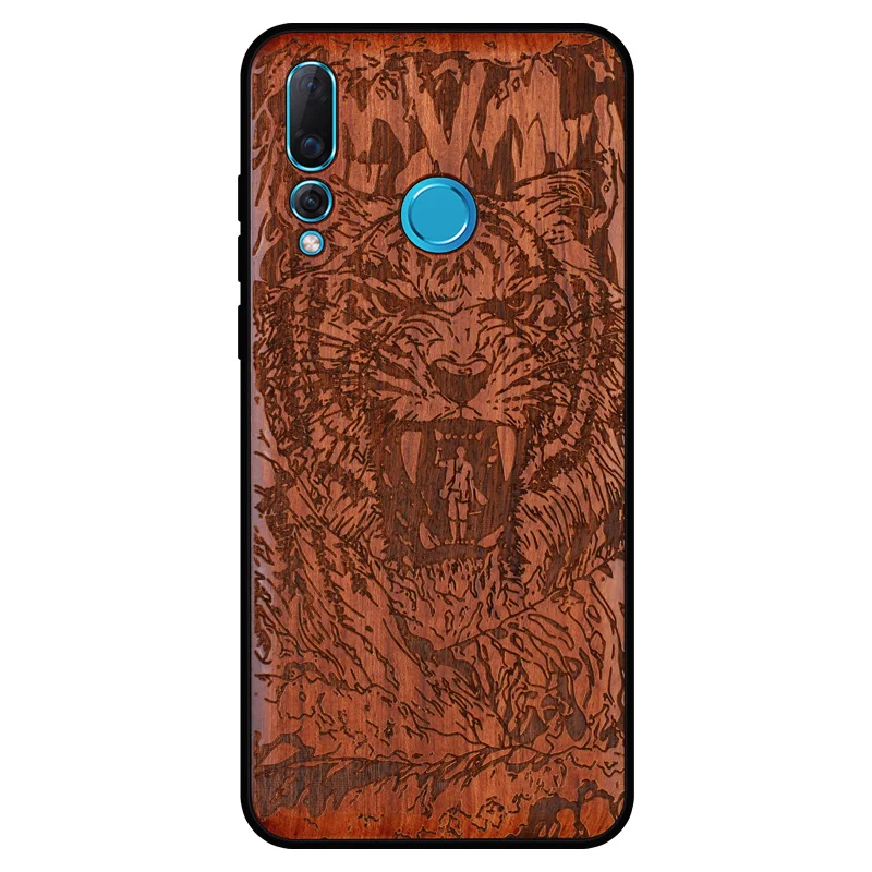 BOOGIC Original Wood Phone Case For Huawei Nova 4 Wood +TPU Cover For Huawei Nova 4 Ultra-Thin Wooden Coque Nova4 (7)