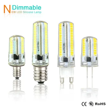 

Mini G9 Led Light G4 Led Lamp 220V 110V E11 E12 E14 E17 G8 Dimmable SMD3014 Spotlight 64 152 Leds Sillcone Light for Chandelier