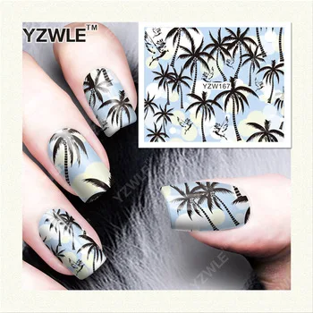 YZWLE 1 Sheet DIY Decals Nails Art Water Transfer Printing Stickers Accessories For Nails Salon (YZW-167)