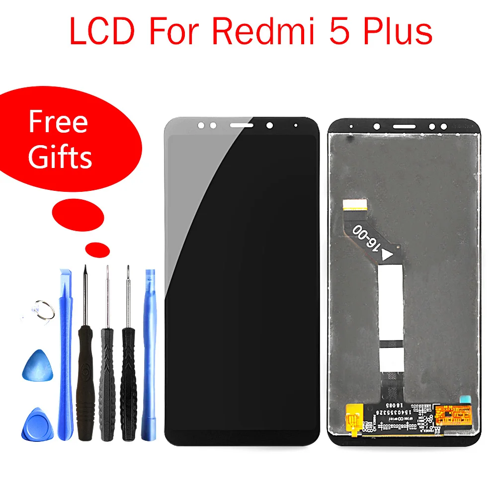 

Quality LCD For 5.99"Xiaomi Redmi 5 Plus LCD Touch Screen Display For Redmi5 Plus / Note 5 Global Digitizer Replacement Parts