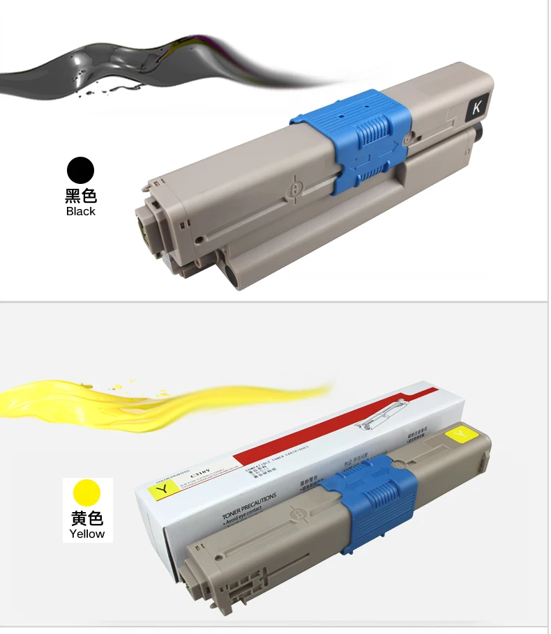 Совместимый цветной тонер-картридж для OKI C332 C332dn MC363 MC363dn цветной тонер-картридж
