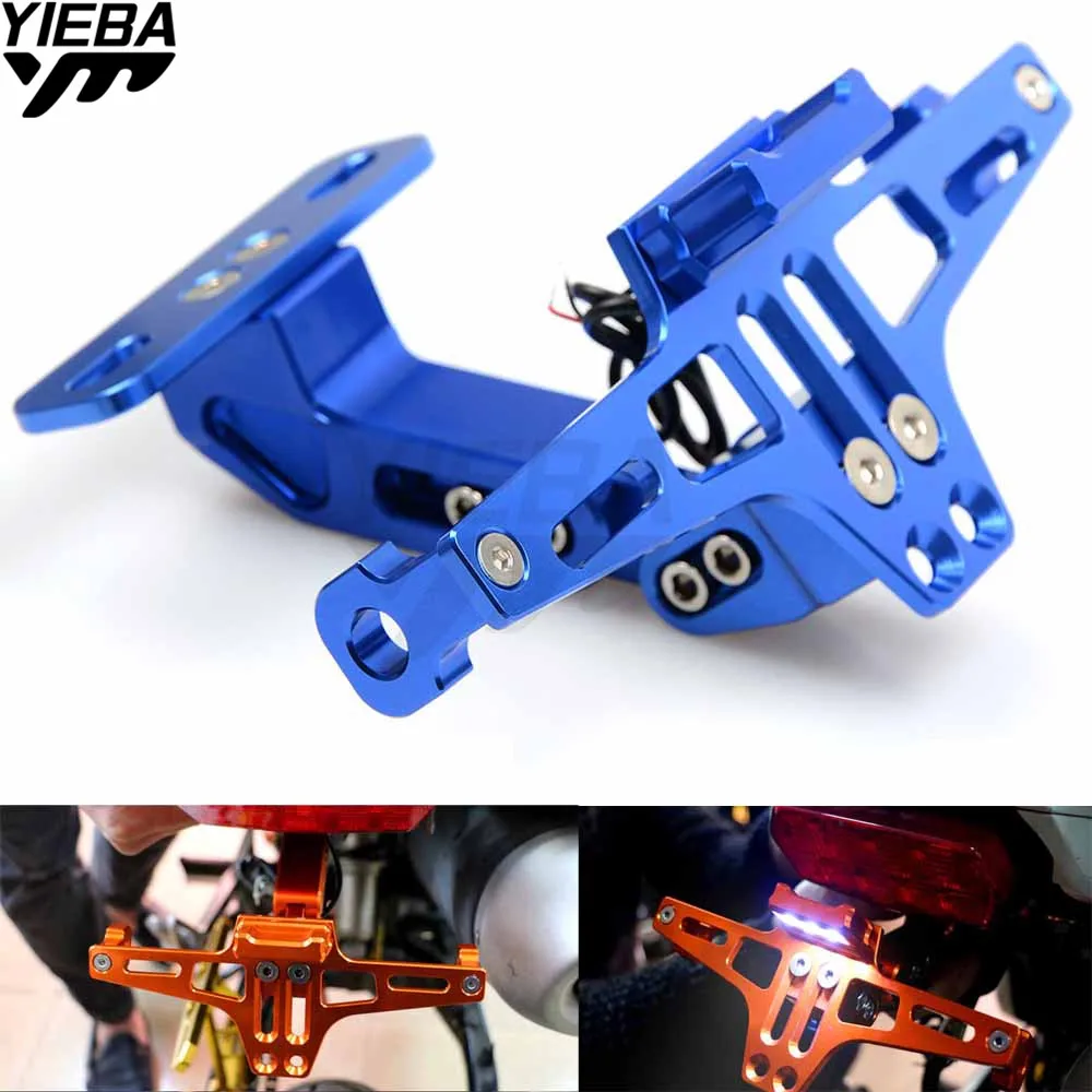 

Universal CNC Motorcycle Adjustable License Plate Bracket Holder FOR BMW HP2 Enduro K1600 GT/GTL K1300 S/R/GT R 1200GS C650GT