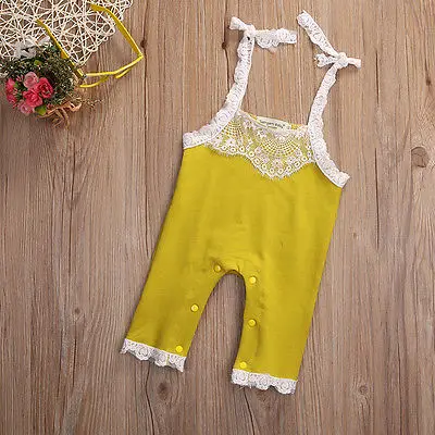 

Newborn Baby Boy Girl Romper Clothing  Jumpsuit Knitted Camis Baby Rompers Summer Clothes Overalls 3-24m