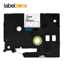 9 мм белый на прозрачном tze125 совместимый с Brother p-touch принтеры tze-125 tz115 tz-125 TZ TZe 125 лента этикетки для ptouch maker