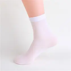 5 пар/компл. мужские запасы летние тонкие мужские носки однотонные высокие эластичные износостойкие Ice Silk Cool Sockings деловые носки