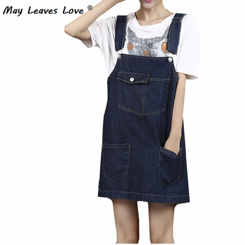 Women Denim Overall Skirt 2017 Summer Women's Jumpsuits & Rompers