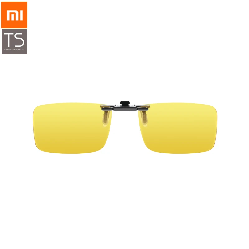 

XIAOMI TS Night Vision Clip-on Glasses TAC Polarized Lenses Zinc Alloy 135 Degree Random Upturn Night Driving Clip