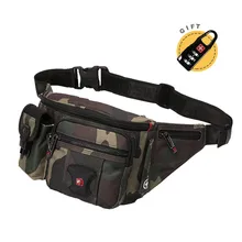 Швейцарская поясная сумка для мужчин, высокое качество, камуфляжная сумка для живота, водонепроницаемая мотоциклетная поясная сумка, мульти-карман, сумка на пояс, средний размер