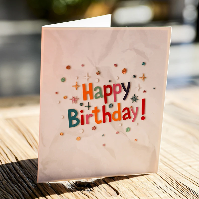  3D Handmade Cute Cartoon Dream Candle Cake Shape Paper Invitation Greeting Card PostCard Children K - 32858211134