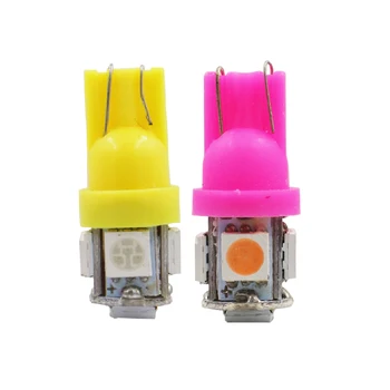 

YSY 500pcs T10 194 168 W5W Wedge LED Car Light t10 5050 5SMD Car Side Wedge Tail Signal Clearance Lamp Bulb