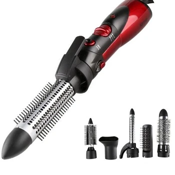 

6 Iin 1 Multifunctional Styling Tools Hairdryer Hair Curling Straightening Comb Brush Hair Dryer Professinal Salon