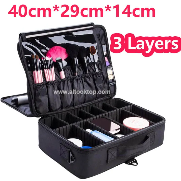 High Quality Professional Makeup Organizer Bolso Mujer Cosmetic Case