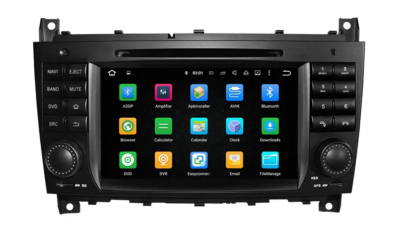 Clearance Android 8.1 In Dash Car DVD Player for Mercedes Benz CLK W209 CLS W219 with GPS Navigation Radio BT SD WIFI Stereo 4Core+RAM 2GB 2