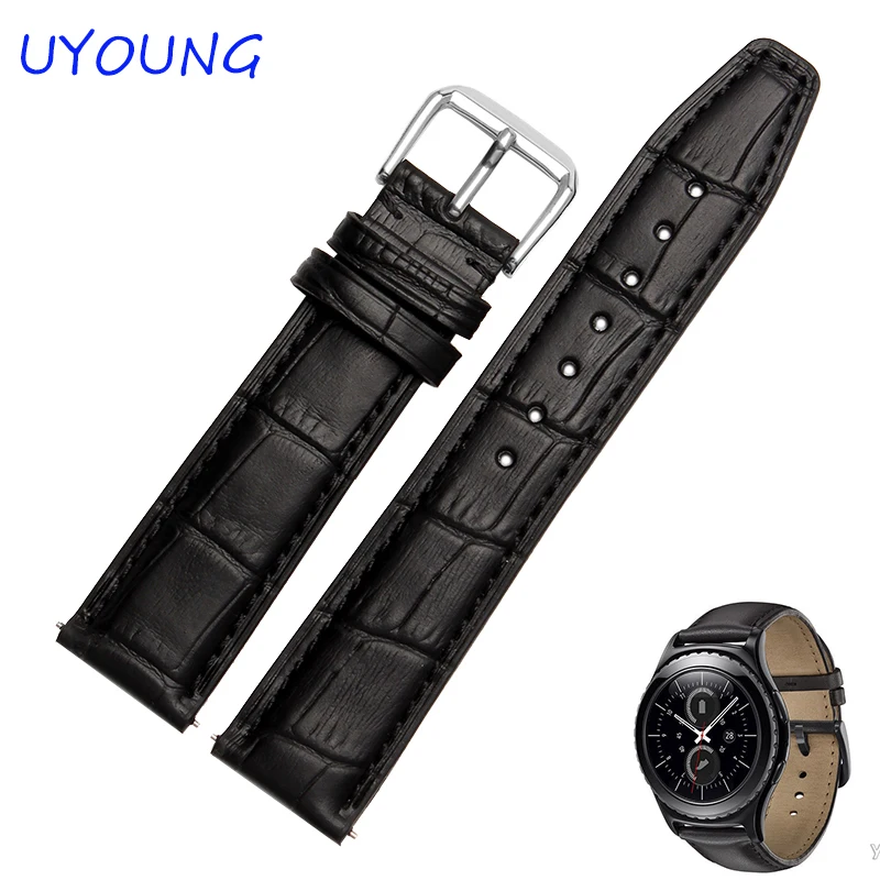 Quality Leather Band For Watch 20mm For Samsung Gear S2 Replace Strap