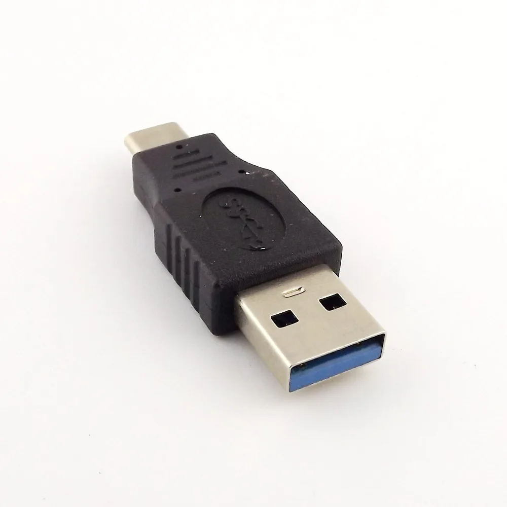 10x USB 3,0 A штекер к USB 3,1 Тип C штекер синхронизация источник питания данных штекер к Мужской адаптер конвертер Черный