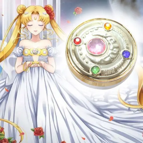 

Sailor Moon Prism Compact Jewelry Box Makeup Powder Foundation Case Powder Make up mirror Box