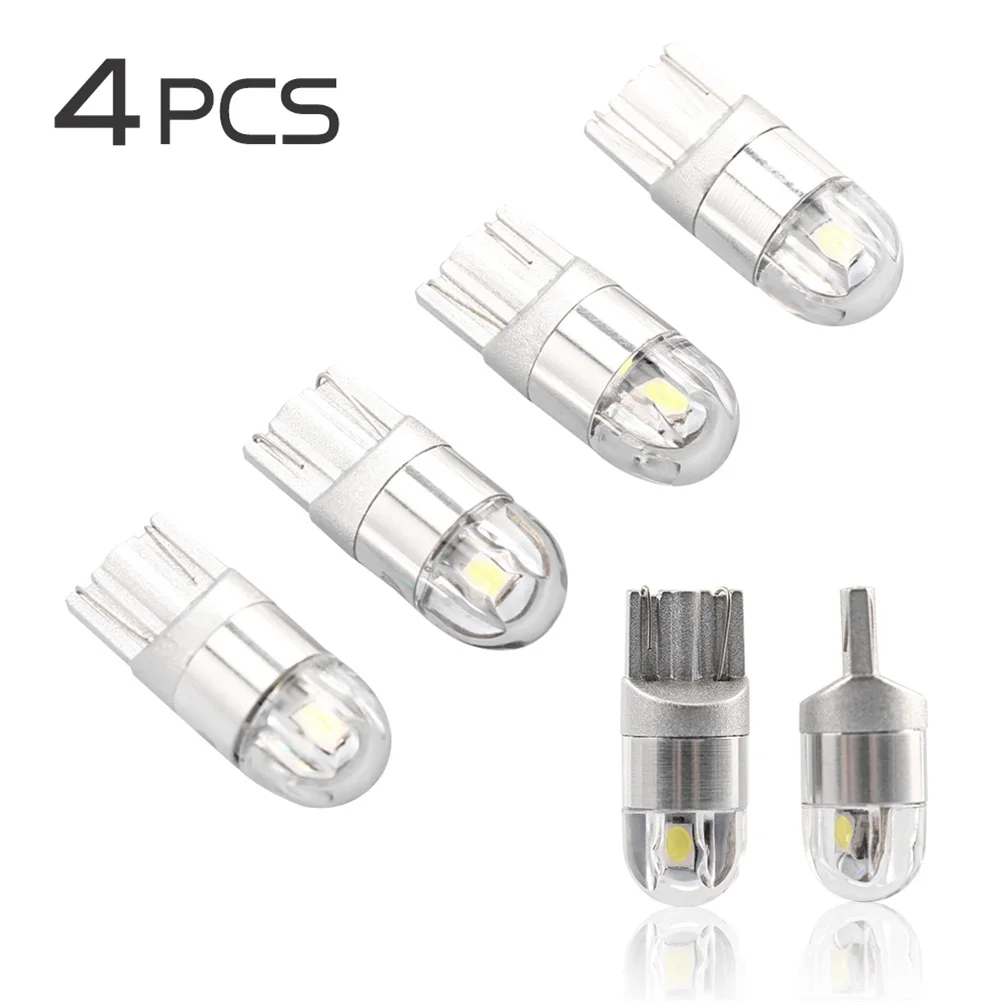 

4Pcs 12V DC White T10 3030 2SMD W5W 192 168 Led Interior Light Bulbs