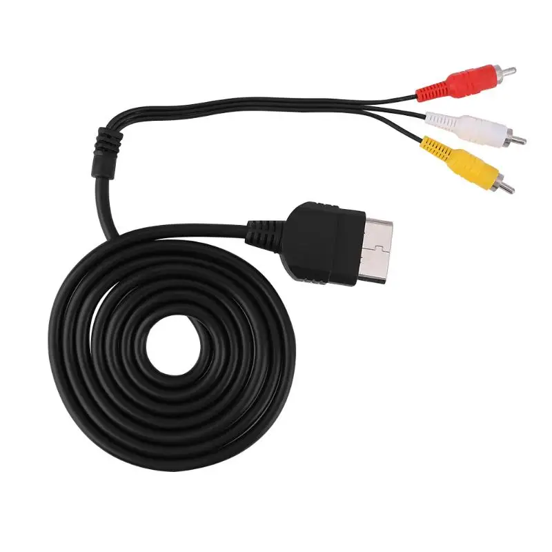 Multi AV Audio font b Video b font Cable Black 1 8m Length AV Connection Cable