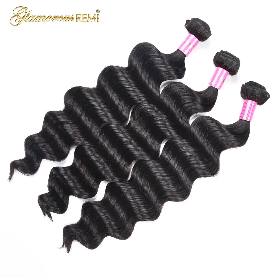 Indian Loose Deep 3 Bundles Loose Wave Deep Wave Curly Human Hair Extensions with 4\ Indian Loose Deep 3 Bundles Loose Wave Deep Wave Curly Human Hair Extensions with 4\