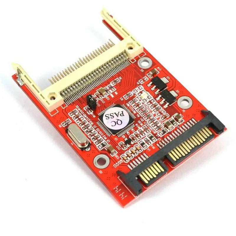 1.8" CF to SATA 22PIN Converter Compact Flash Merory Card to 2.5 SATA Serial ATA 7+15Pin Adapter