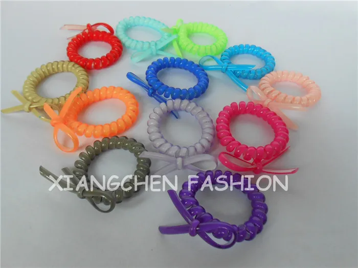 NEW Arrival Telephone Cord Elastic Hair Rubber Bands Hair Scrunchy With
