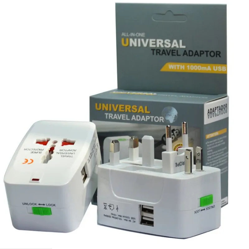 

Electric Plug Power Socket Adapter International Travel Adapter Universal Travel Socket USB Power Charger Converter EU UK US AU