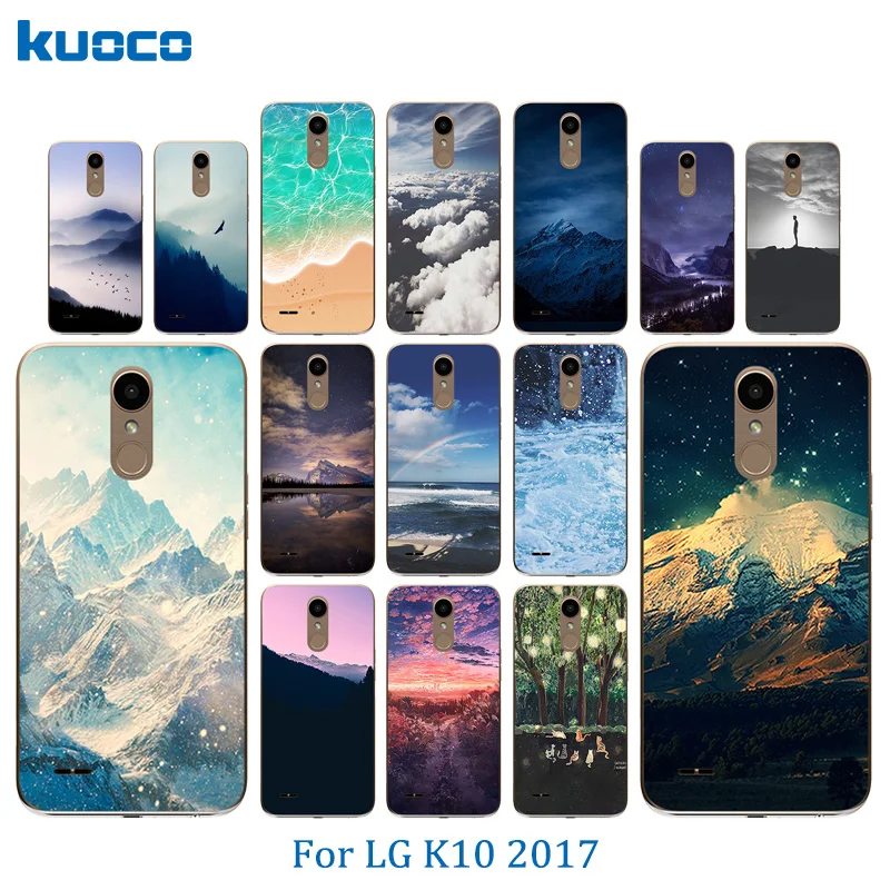 Чехлы для LG K10 2017 чехлы телефонов M250 M250N X400 мягкий силиконовый чехол с пейзажным