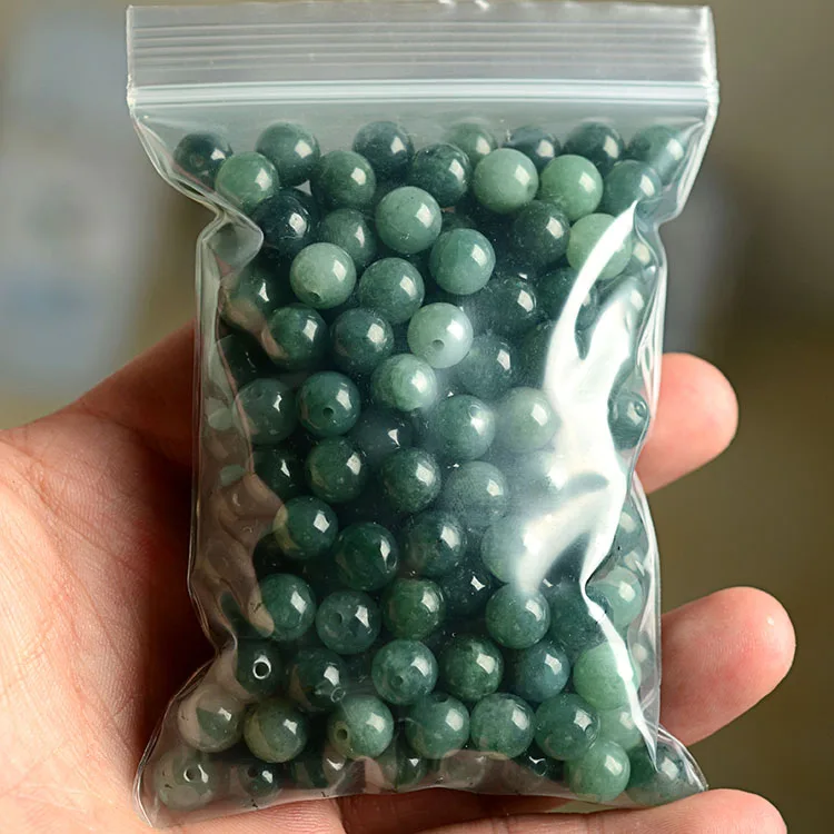 50 шт. натуральный ледяной зеленый нефрит(жадеит) 12 мм круглые бусины DIY оптом