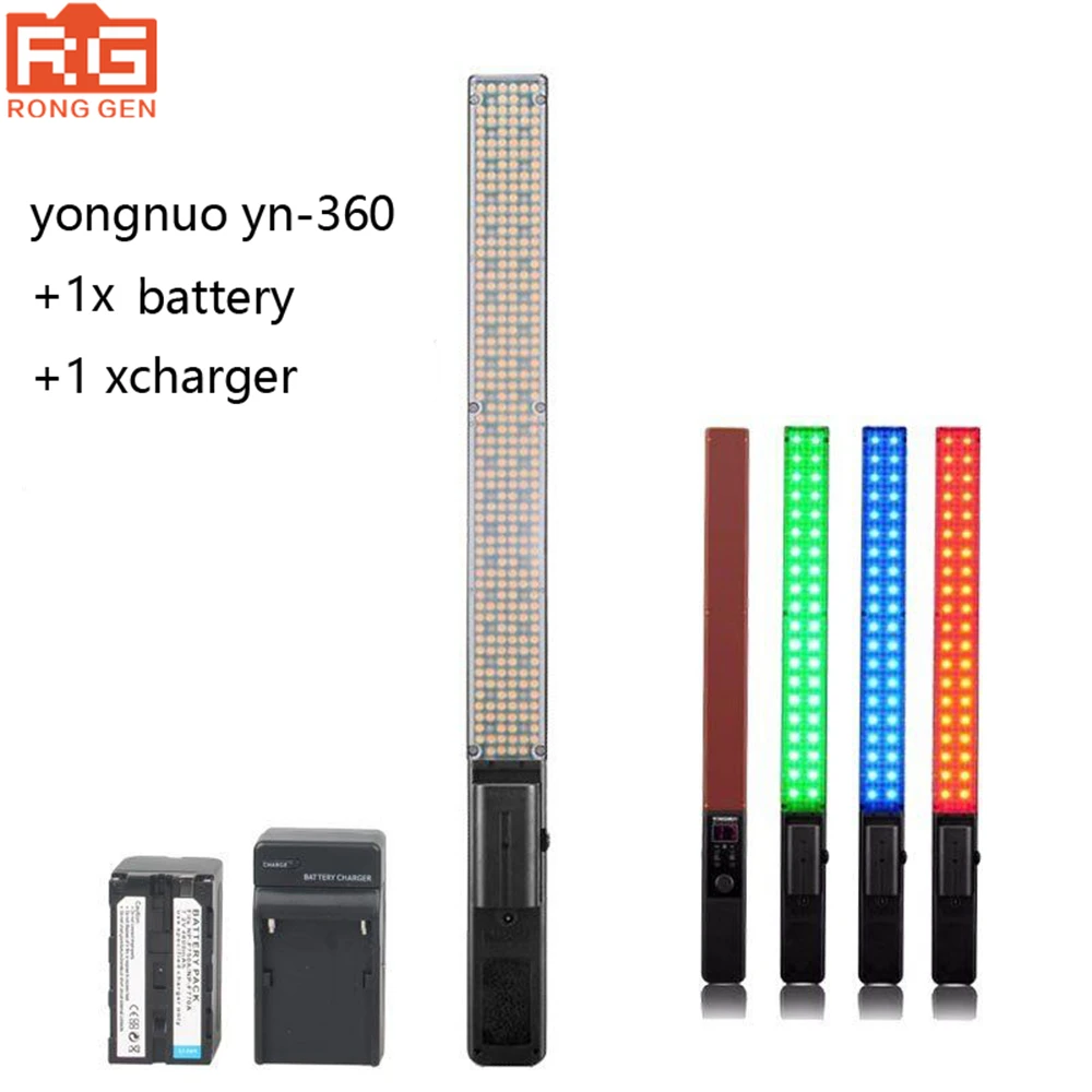 New YONGNUO YN360 Handheld LED Video Light Photography lights 3200k