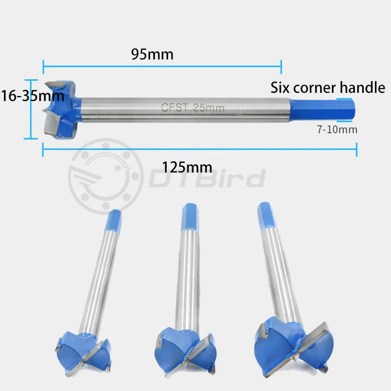 1p 16-35 мм, Удлиненные сверла Forstner, набор сверл для дерева, кольцевая пила, деревообрабатывающий нож, Деревянный Резак для шарнира, оконный замок из сплава