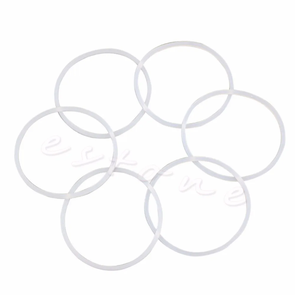 6Pcs New Replacement Gaskets Rubber Seal Ring For Magic Bullet Flat