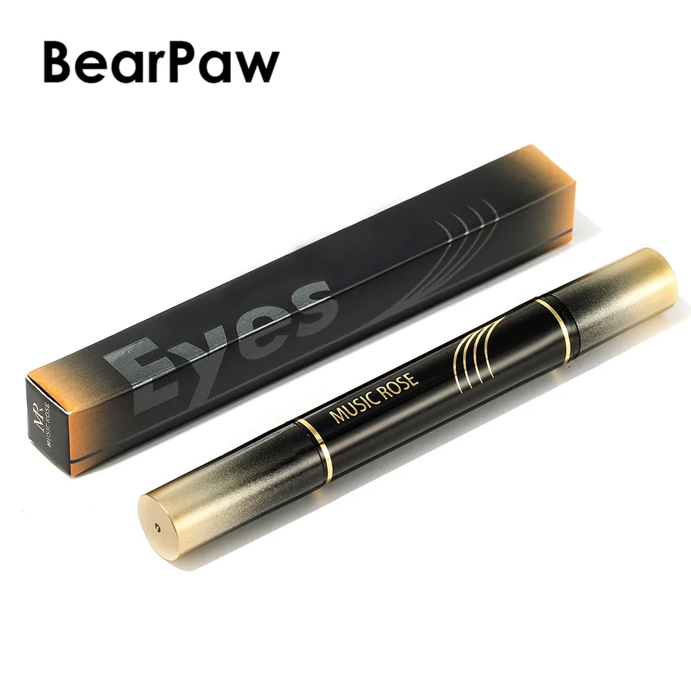 Женская подводка для глаз BearPaw водостойкая двойная Черная Подводка стойкая