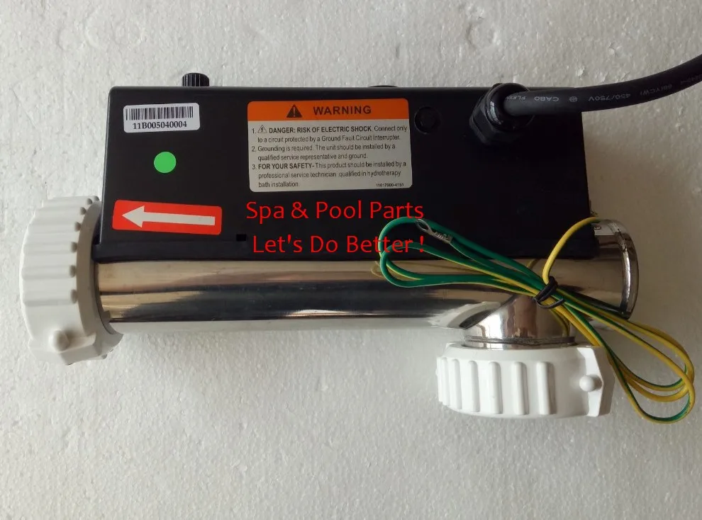 US Canada Indoor bath pool heater H20 R2 110 120V 17.4AMP L shape water