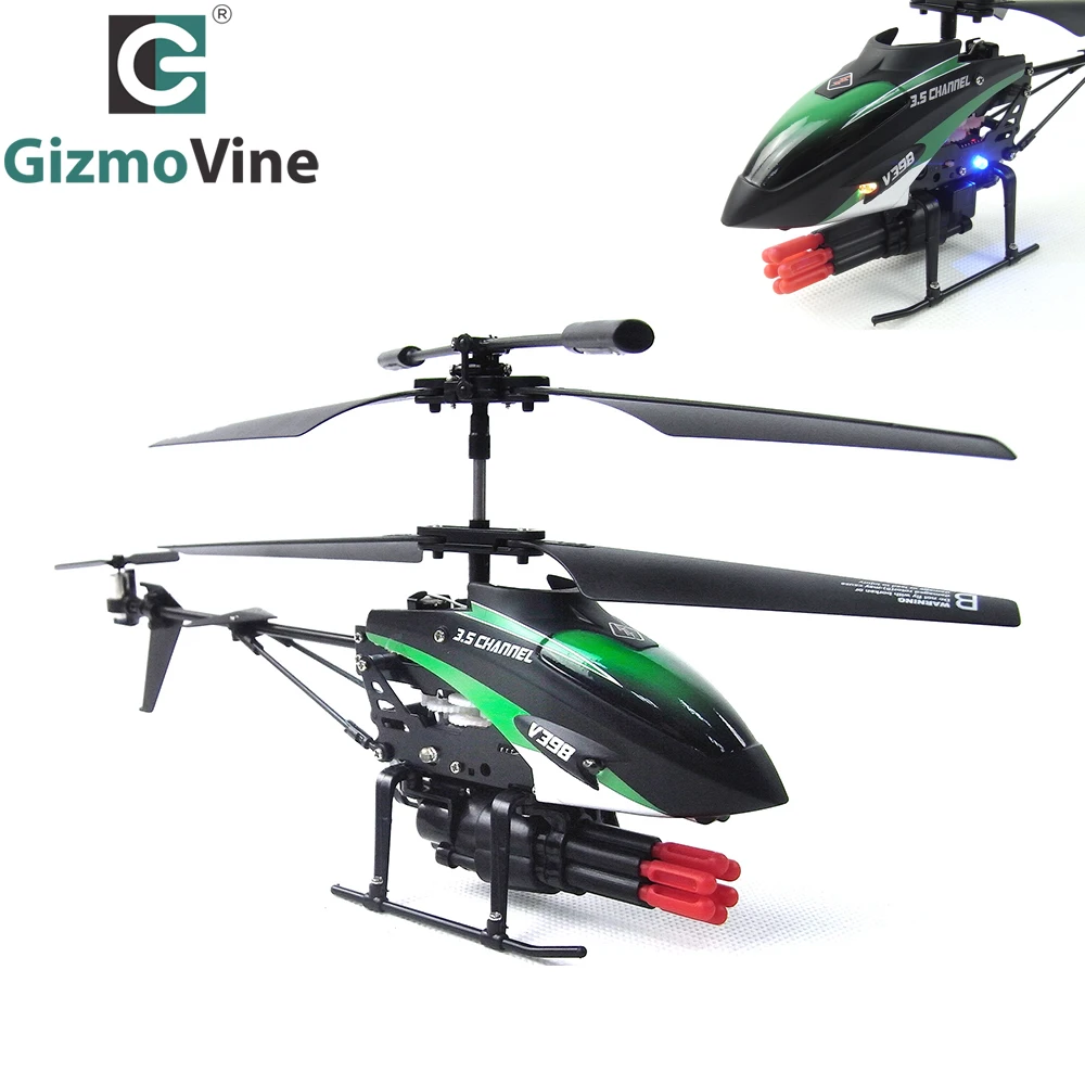 RC Helicopter 3.5 Channels Mini Helicopter Missile Shooting RC Drones