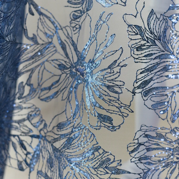 flowers embroidery lace fabrics for wedding dress 9