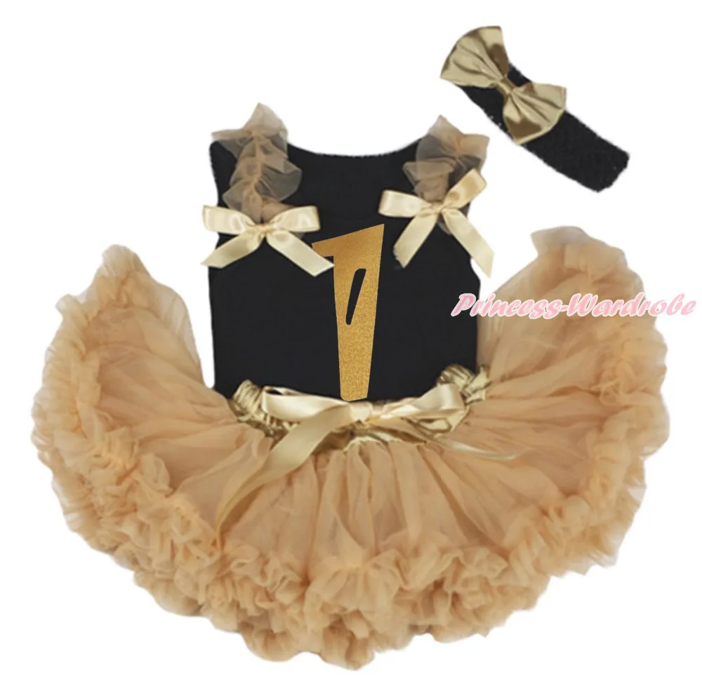 Petitebella Irish Princess Black Cotton L//s Shirt Green Bling Skirt Set 1-8y