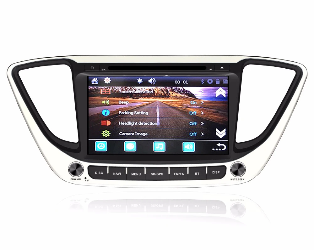 Best 8" in-dash Car DVD player with GPS navigation BT/TV USB SD AUX,audio Radio stereo,car multimedia headunit for Hyundai Verna 2016 5