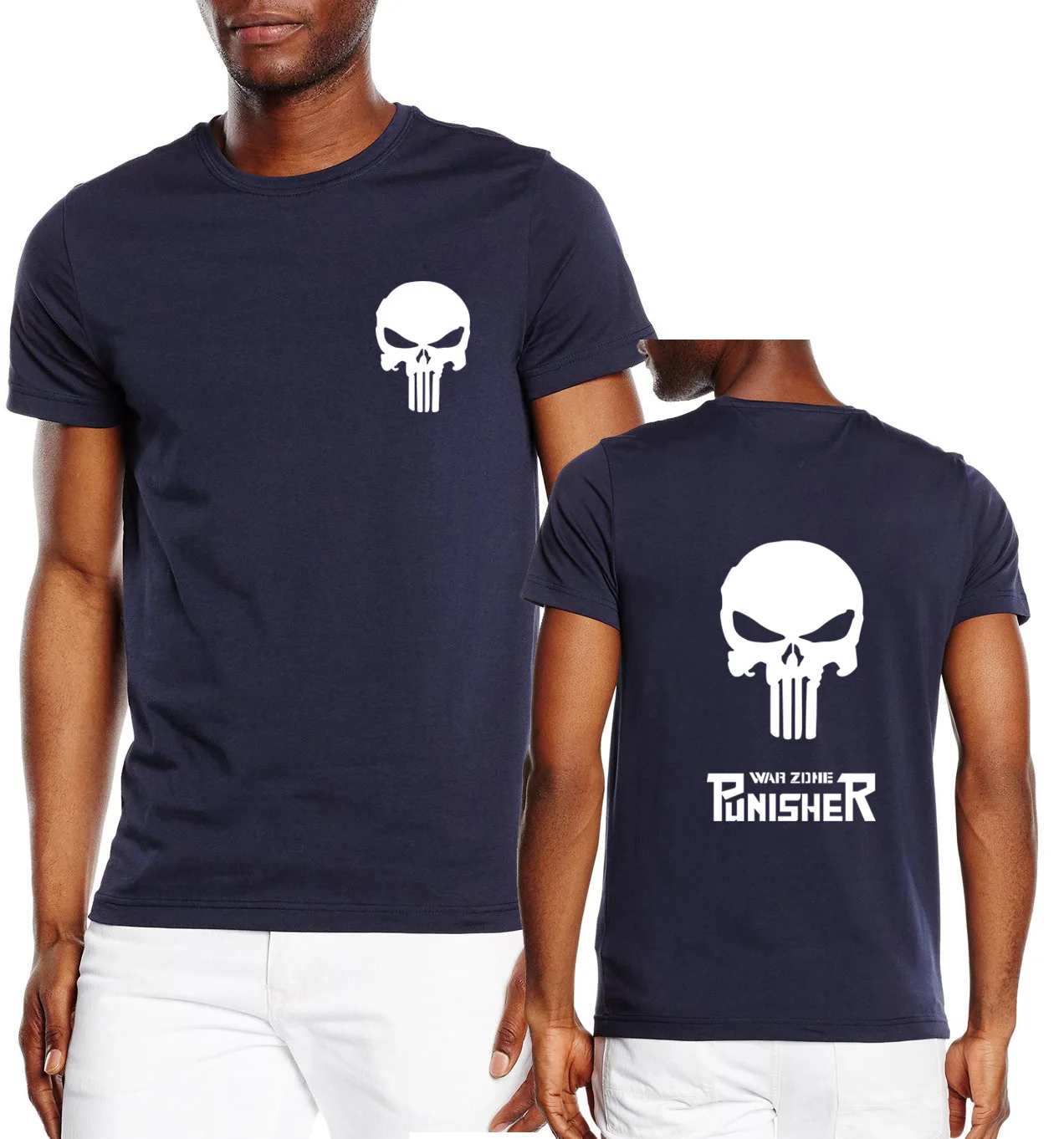 

The Punisher Skull Men Fashion T Shirt Print brand clothing 2017 summer MMA Comics Supper Hero harajuku cotton short sleeve