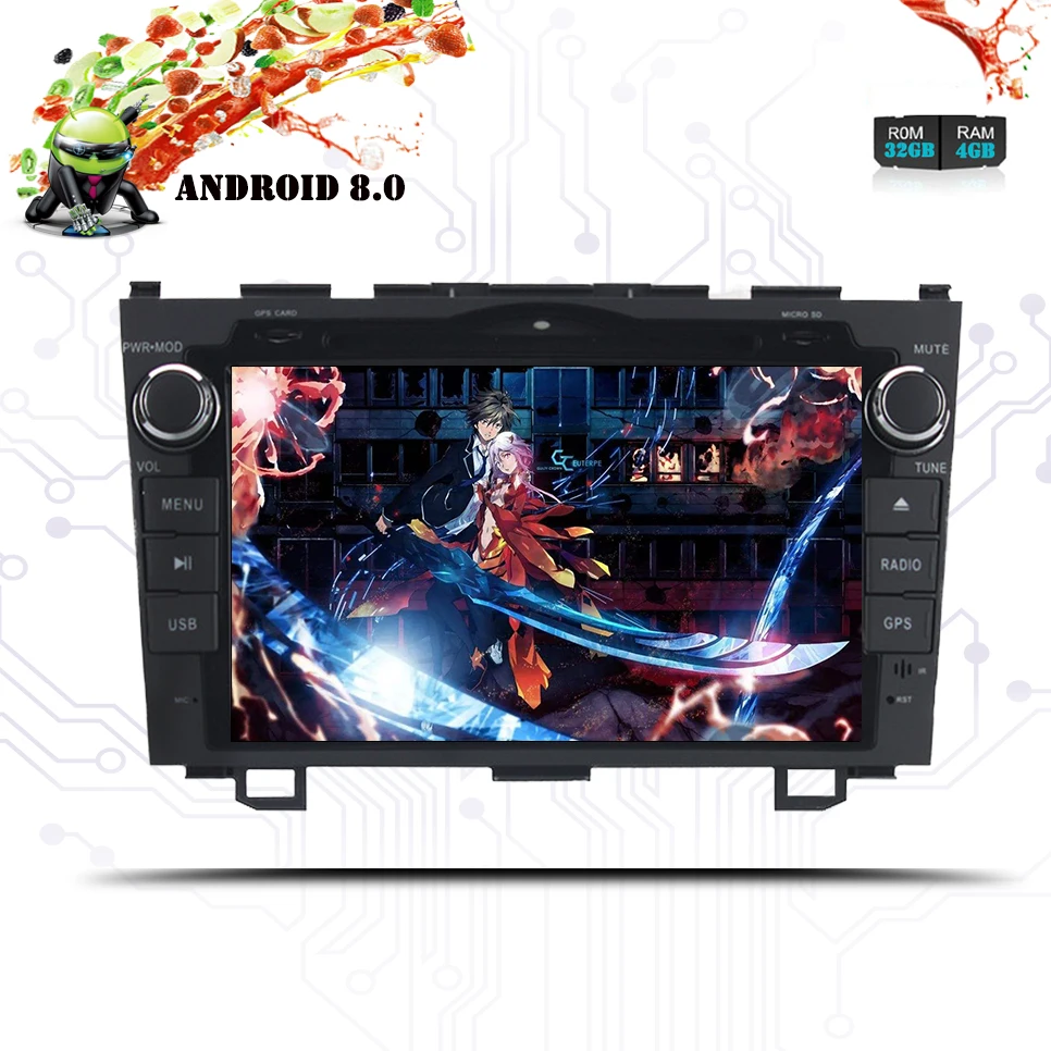 Best HD Octa Core 2 DIN 1024X600 Android 8.0 Car DVD Player For Honda HRV Vezel 2013-2018 4G WiFi GPS Navigation Stereo Video Audio 2