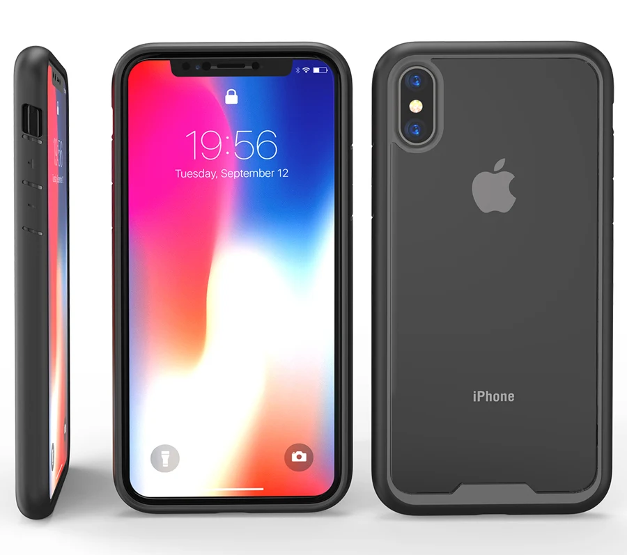 IQD для iPhone X XS Max XR 7 8 6 6s Plus чехол s TPU бампер прозрачная задняя крышка защитный чехол Защита от падения царапин