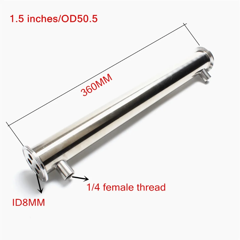 

1,5 "(OD50.5) Stainless steel 304 Distiller condenser length 350MM