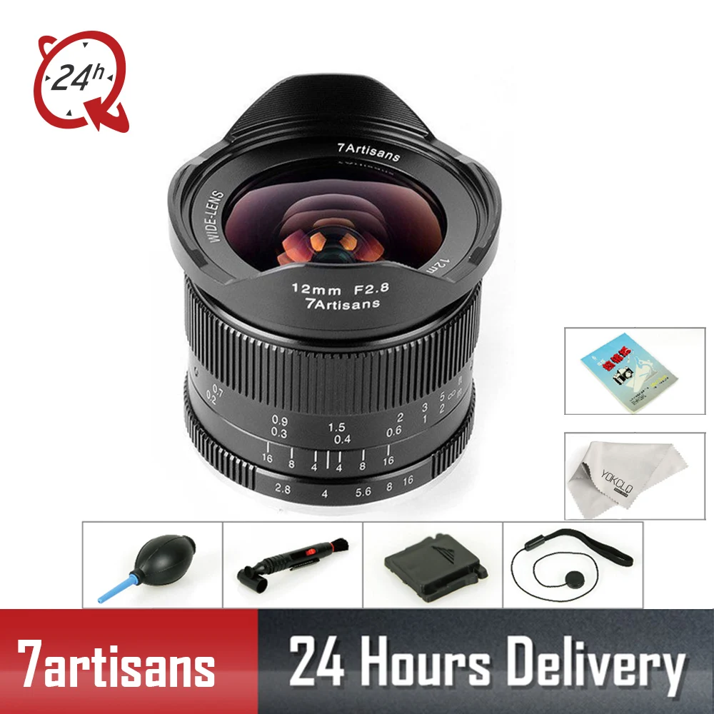 7 ремесленников 12 мм F2.8 ультра широкоугольный объектив Lentes для E mount Aps | Отзывы и видеообзор