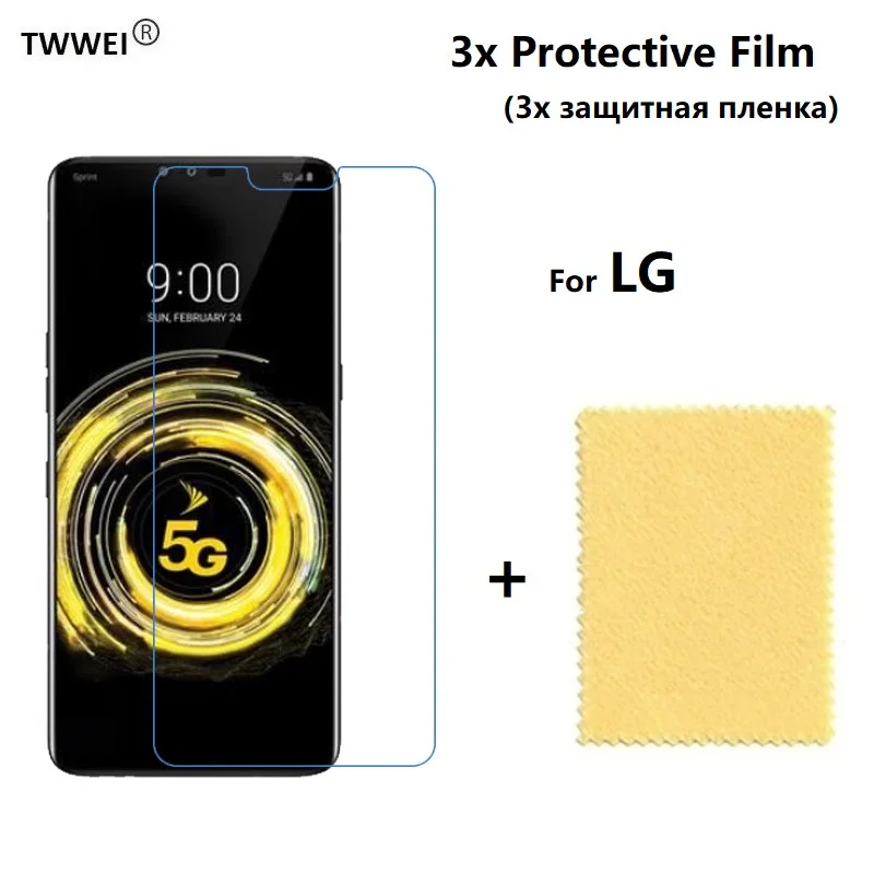 

3x Protective Film for LG V35 V40 V50 ThinQ (Not Glass) Screen Protector for LG V30 Plus V20 V10 Film Protect Cover Foil