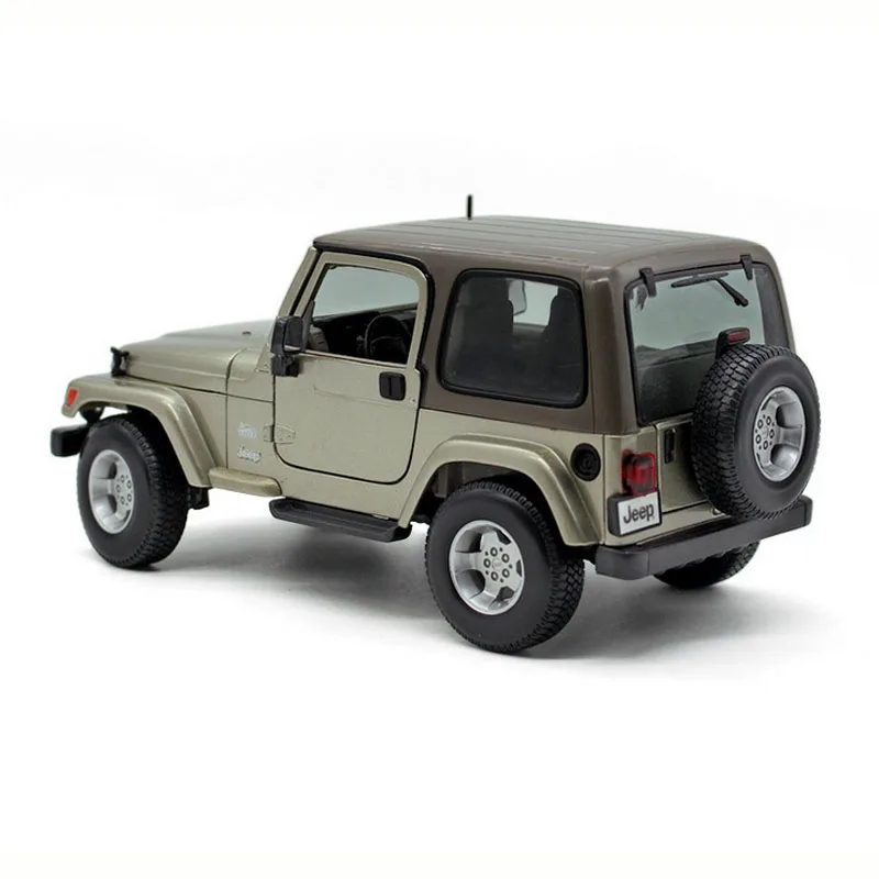 Коллекция 1/18 модели игрушек Jeep Wrangler цвета хаки литой родстер автомобиль новый