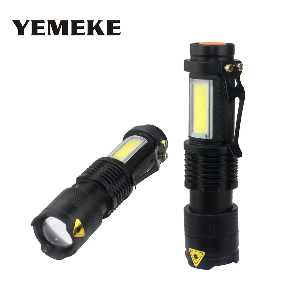 

Portable Q5 Mini Led Flashlight 2000Lm Waterproof Zoom Led Torch Penlight Use AA Or 14500 Battery Lanterna Tactical Flashlight