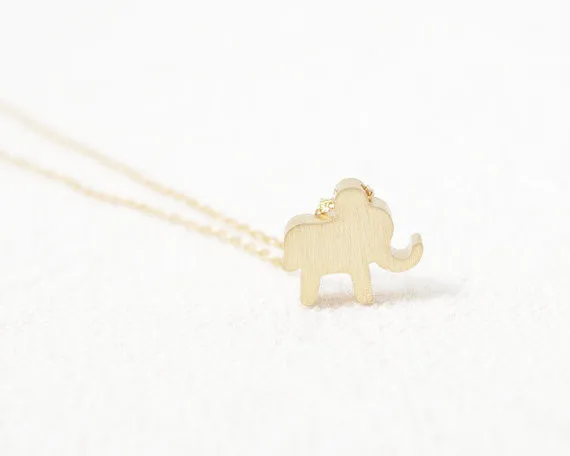 2014-Fashion-18k-Gold-Silver-Pink-gold-Elephant-Shaped-Necklace-Free-Shipping (1)