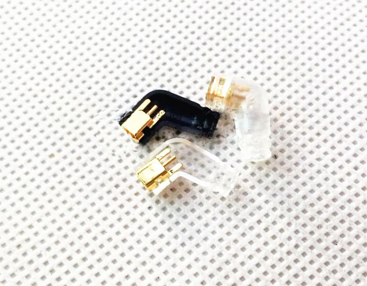 100PCS Embedded L Shape Pin plug female Jack for Shure SE215 SE315 SE425 UE900 headphone DIY Connector for Audio Cables