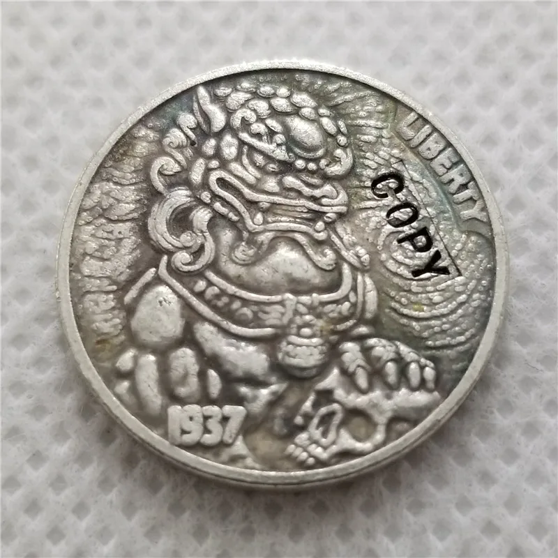 Хобо Никель Coin_Type# 44_1937-D с гравировкой в виде американского бизона из никеля копия монет